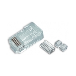 Standard CAT6 High Performance Modular Plugs, Round-Solid 3-Prong