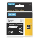 Label, Rhino 1" x 18' White, Permanent Poly