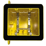 Double Gang, 37 cu.in., plastic box with vapour barrier