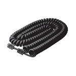 15-ft Telephone Handset Cord, Coiled, BLACK