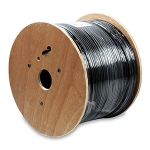 CAT5E 24awg 4pr UTP OSP Dry Block Cable, Black Jacket (1000ft/Roll)
