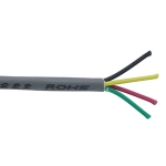 4 conductor, 22awg Solid, CSA CMP FT-6, White Jacket (300mtr/box)