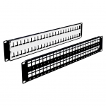 Unloaded, 12 Port Vertical Wall Mount Patch Panel w/ Wall Bracket