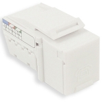 Category 3 Keystone Jack RJ12; 6 pin 6 connector, 110P Jack, White