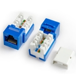 RJ45 (8P8C) CAT5E Keystone Jack, Dual IDC (110p/90dg)