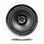 2 Way In-Ceiling Commercial Speaker, 70v/100v, 6.5", Polypropylene Woofer, 0.75" Mylar Tweeter