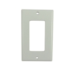 Single Gang Decora Trim Plate, White