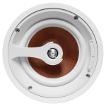 2 Way In-Ceiling Speaker, 6.5" Red Carbon Fiber Woofer, 1" Titanium Swivel Tweeter
