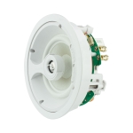 2 Way In-Ceiling Speaker, 4.5" White Glass Fiber Woofer, 0.75", Titanium Swivel Tweeter