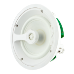 2 Way In-Ceiling Speaker, 8" Polypropylene Woofer, 1" Silk Dome Swivel Tweeter