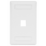 Windowed Keystone Plate, White
