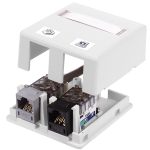 ISB 2-Port Surface Mount Box, WHITE