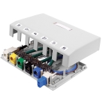 ISB 6-Port Surface Mount Box, WHITE
