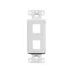 Decora Keystone Insert Plate, WHITE