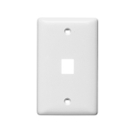 Keystone Faceplate, Rear Loading, White