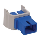 OPTICHANNEL™ Keystone Adapter, SC Simplex SM/MM, Zirconia, White