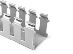 Slotted Wall Duct - 3" x 3" Non-Adhesive, PVC, Gray, 6-ft length