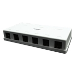 Surface Mount Housing Box, 6 Port