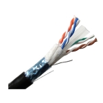 Shielded twisted pair,  CAT6, 4 pair, Solid, Outdoor Cable (1000ft/roll)