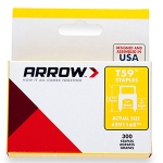 Insulated Clear Staples, 1/4" - 1/4", 300/BOX