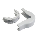 Raceway Connector, 1-1/4" External Corner Cover, 1" Bend Radius