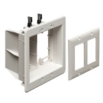 Two-Gang Recessed TV Box™ for Power and Low Voltage